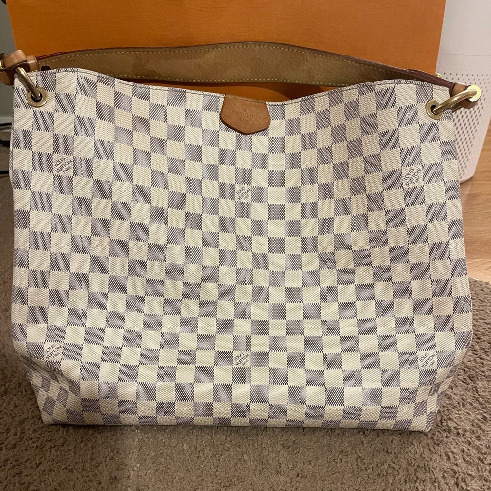 Used Authenticate Louis Vuitton Graceful MM Shoulder Bag